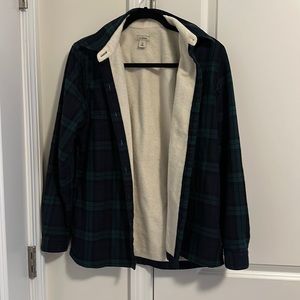 LLBean XS women’s lined flannel